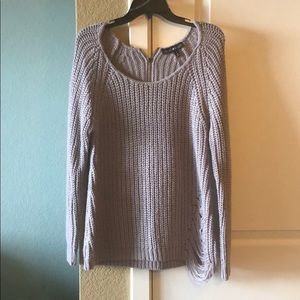 Purple distressed Sweater